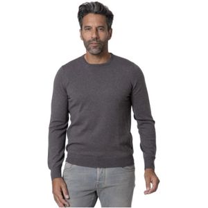 Gran Sasso, Truien, Heren, Grijs, 5Xl, Wol, Taupe Merino Wol Ronde Hals Trui