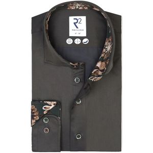 R2 Amsterdam, Overhemden, Heren, Groen, 4Xl, Stijlvol Overhemd voor Mannen