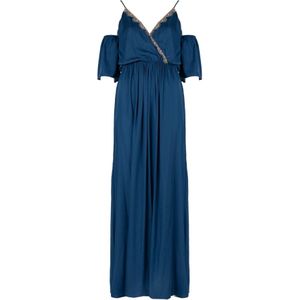 Liu Jo, Kleedjes, Dames, Blauw, S, Elegante Maxi Jurk