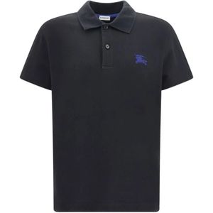 Burberry, Tops, Heren, Blauw, M, Katoen, Kinderen Korte Mouw Poloshirt