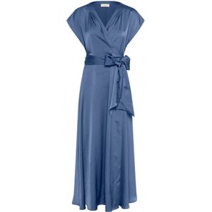 Cream, Kleedjes, Dames, Blauw, M, Polyester, Elegante Crnoretta Jurk Bering Sea