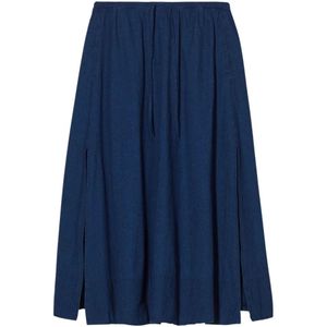 Closed, Kleedjes, Dames, Blauw, M, Navy Split Rok