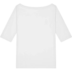 Dondup, Tops, Dames, Wit, M, Katoen, Katoenmix Casual T-shirt