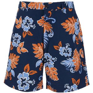 Maison Kitsuné, Korte broeken, Heren, Veelkleurig, XS, Katoen, Cotton Board Shorts