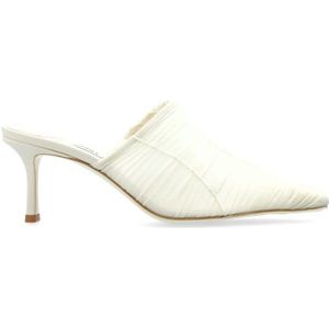Jimmy Choo, Schoenen, Dames, Beige, 38 EU, Leer, Met hakken muiltjes Lotta