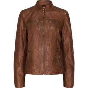 Notyz, Jassen, Dames, Bruin, 2Xl, Leer, Biker Jacket
