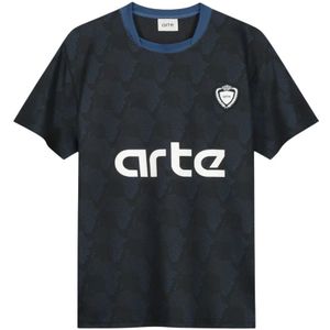 Arte Antwerp, Tops, Heren, Blauw, S, Polyester, Voetbalshirt met Afrikaans Continent