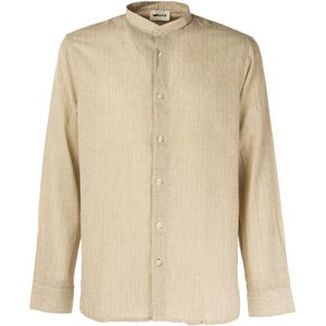 Gas, Overhemden, Heren, Beige, 2Xl, Denim, Heren Overhemd Klassieke Moderne Stijl