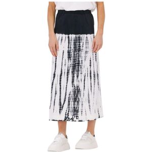 Leon & Harper, Rokken, Dames, Veelkleurig, S, Joy Jc 00 T+d Midi Rok Grijs
