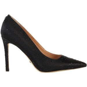 Guess, Schoenen, Dames, Zwart, 40 EU, Leer, Stunning Strass Stiletto Pumps
