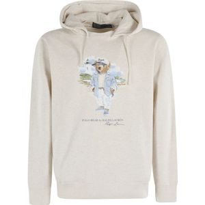 Polo Ralph Lauren, Sweatshirts & Hoodies, Heren, Bruin, S, Katoen, Beerprint Hoodie
