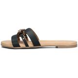Notre-v, Schoenen, Dames, Zwart, 41 EU, Leer, Dames Slippers 180h