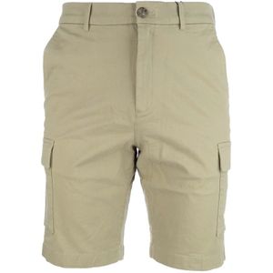Calvin Klein, Korte broeken, Heren, Beige, W32, Casual Bermuda Shorts voor Mannen