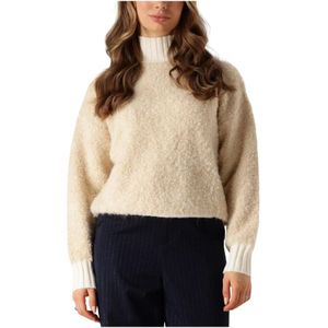Nukus, Truien, Dames, Beige, L, Essy Pullover Zandkleurige Trui