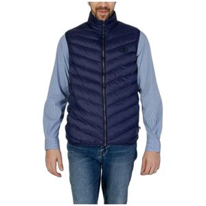 U.s. Polo Assn., Jassen, Heren, Blauw, S, Blauwe Packable Puffer Vest Classic Fit
