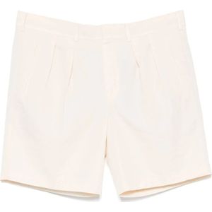 Tom Ford, Korte broeken, Heren, Wit, W36, Katoen, Zijden katoenen shorts met zakken