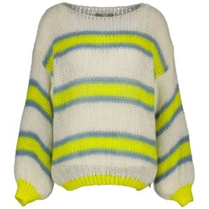 Amélie & Amélie, Truien, Dames, Veelkleurig, ONE Size, Offwhite Gebreide kleding