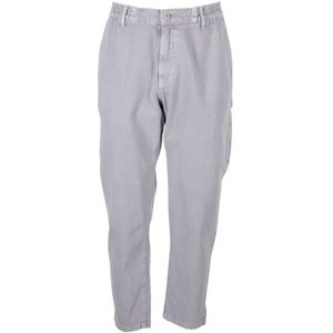 Moschino, Broeken, Heren, Grijs, L, Denim, Stijlvolle Grijze Cargo Denim Broek