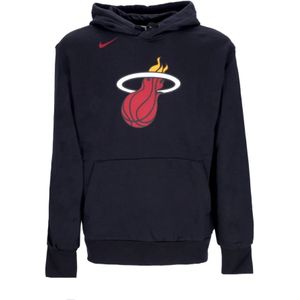Nike, Sweatshirts & Hoodies, Heren, Zwart, S, Katoen, Miami Heat Basketbal Team Feest Hoodie
