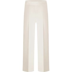 Cambio, Broeken, Dames, Beige, M, Polyester, Zomer Culotte Cropped Elastische Taille Broek
