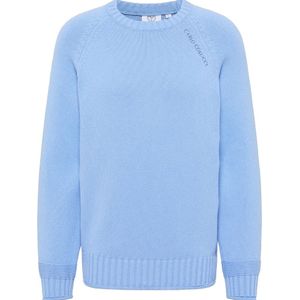 Carlo Colucci, Truien, Heren, Blauw, XL, Stijlvolle Gebreide Trui
