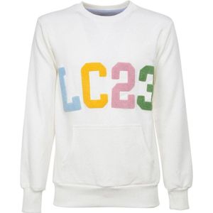 Lc23, Sweatshirts & Hoodies, Heren, Beige, L, Katoen, Kleurrijk Logo Sweatshirt