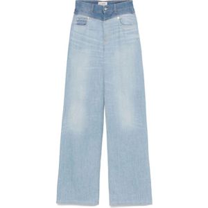 Iceberg, Jeans, Dames, Blauw, W29, Denim, Denim Jeans met Klassieke Stijl