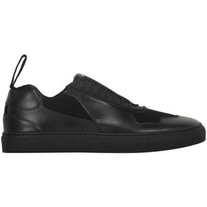 Ferrari, Schoenen, Heren, Zwart, 45 EU, Leer, Mesh Slip-On Sneakers