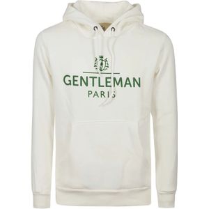 Equipe 55, Sweatshirts & Hoodies, Heren, Wit, XL, Katoen, Comfortabele hoodie met kangoeroezakken
