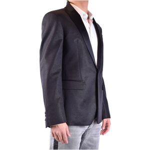Dsquared2, Pakken, Heren, Zwart, L, Leer, Formal Blazer Jacket