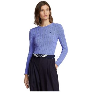 Polo Ralph Lauren, Truien, Dames, Blauw, XS, Katoen, Julianna Long Sleeve Pullover