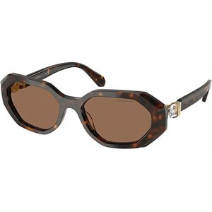 Swarovski, Accessoires, unisex, Veelkleurig, ONE Size, Gepolariseerde zonnebril met kristallen