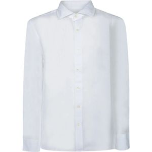 120% Lino, Overhemden, Heren, Wit, 2Xl, Linnen, Slim Fit Linnen Overhemd