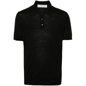 Golden Goose, Tops, Heren, Zwart, L, Wol, Giotto Polo Shirts