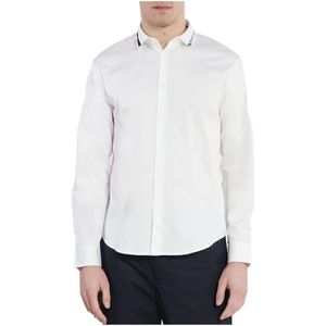 Armani Exchange, Overhemden, Heren, Wit, M, Katoen, Overhemd