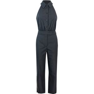 Patrizia Pepe, Jumpsuits & Playsuits, Dames, Zwart, XS, Zwarte Broek Jumpsuit Knoopsluiting