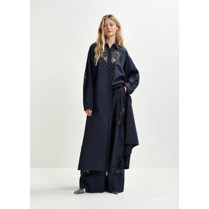 Essentiel Antwerp, Kleedjes, Dames, Blauw, S, Kanten Haze Jurk