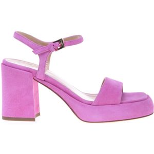 Baldinini, Schoenen, Dames, Roze, 39 EU, Pink suede sandal