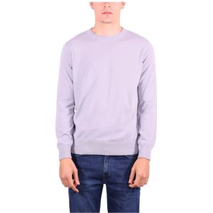 Kangra, Truien, Heren, Paars, XL, Katoen, Katoenen Crewneck Sweater