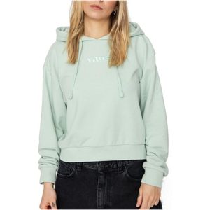 Vans, Sweatshirts & Hoodies, Heren, Groen, M, Katoen, Groene hoodie met verstelbare capuchon