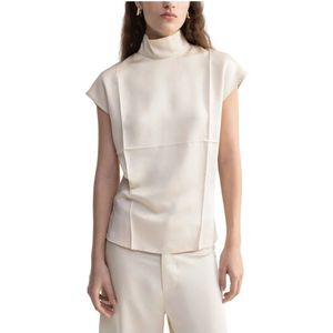 Aeron, Tops, Dames, Beige, S, Leer, Flora