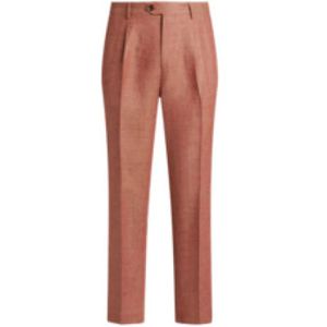 Etro, Broeken, Heren, Bruin, L, Katoen, Bruine Linnen-Katoenen Pantalon