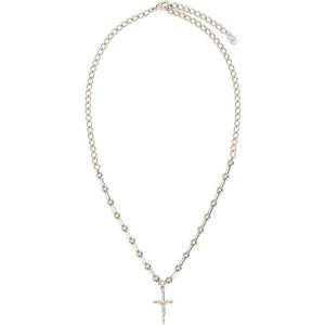 Dolce & Gabbana, Accessoires, Heren, Grijs, ONE Size, Zilveren Metalen Ketting