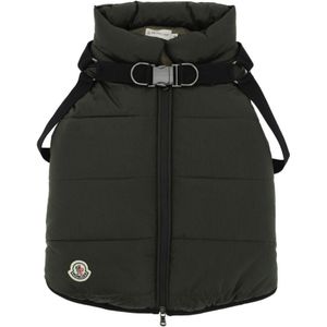 Moncler, Jassen, Dames, Groen, L, Polyester, Ripstop Honden Donsjas