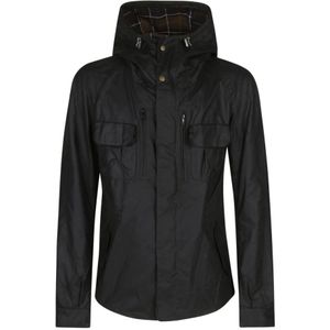 Barbour, Jassen, Heren, Zwart, S, Katoen, Wax Cotton Jas