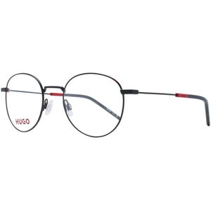 Hugo Boss, Accessoires, Heren, Zwart, ONE Size, Zwarte Heren Optische Monturen Ronde Stijl