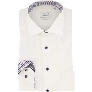 Eterna, Overhemden, Heren, Wit, XL, Katoen, Wit Business Overhemd Comfort Fit