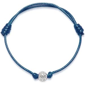 Nialaya, Accessoires, Heren, Grijs, ONE Size, Nylon, Marineblauwe Koord Armband