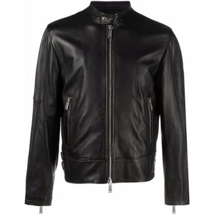 Dsquared2, Jassen, Heren, Zwart, S, Stijlvolle Kleding en Accessoires