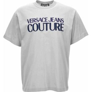 Versace Jeans Couture, Tops, Heren, Grijs, XS, T-shirts en Polos